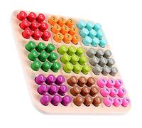 KOMBIUDA Sudoku de Madera para Tablero Educativo Infantil de Juguete Didáctico de y Cálculo Material Resistente y Seguro para Preescolar