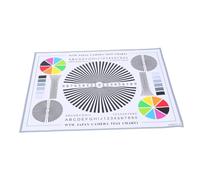 KOMBIUDA Tabla de Calibración de Enfoque para Cámara CCTV, Herramienta de Alineación de Lentes Profesional, Tamaño 40x30 Cm Adhesiva, Uso Interior y Exterior, Tarjeta de Prueba Rueda