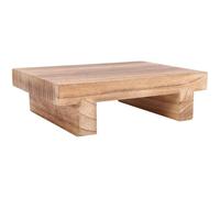 KOMBIUDA Taburete de Madera Estructura Estable y Fácil de Usar, Banco Escalón para Dormitorio y Oficina, Adecuado como Reposapiés o Banqueta para Interiores