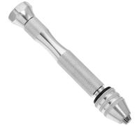 KOMBIUDA Taladro Manual con Pinza sin Llave para Brocas de Herramienta Rotativa Ligera de Aluminio para Trabajos de Relojería Modelismo y Bricolaje Madera Plástico y