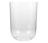 KOMBIUDA Tanque Cilíndrico Ecológico para Escritorio Acuario Transparente Reutilizable para Principiantes Peceras Pequeñas Redondas para Tortugas Acuáticas Decoración Natural para Oficina y