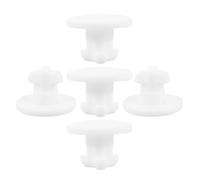 KOMBIUDA Tapón de caja aislante de silicona en color blanco, set de 5 para loncheras con válvula de vapor, adecuado para agujeros de 0.5-0.6cm, fácil limpieza