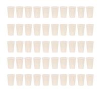 KOMBIUDA Tapones de Goma Maciza para Tubos de Ensayo 50 Piezas, Tapón de Matraz Cónico de Caucho Sólido, Sellado Seguro para Laboratorio Químico, Medicina E Investigación Científica,