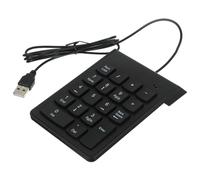 KOMBIUDA Teclado Numérico USB de 19 Teclas Teclado Mecánico para Portátil para Finanzas Instalación Diseño Ergonómico Compatible Todos los Sistemas Color Negro