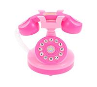 KOMBIUDA Teléfono Antiguo de Juguete para Rosa, Mini Teléfono de Plástico sin Baterías, Juguete Interactivo para Juegos de rol y Fiestas, Accesorio Portátil para Creatividad Infantil