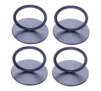 KOMBIUDA Tirador de Armario Redondo Adhesivo Azul 4 Unidades Acero al Carbono Dulce Tirador de Puerta para Muebles Cajones y Armarios Práctico para Uso Cocina Dormitorio y Oficina