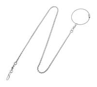 KOMBIUDA Tobillera De De Acero Inoxidable Cadena Gruesa Resistente Al Desprendimiento para Pájaros Cacatúas Entrenamiento