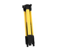 KOMBIUDA Trípode de Nivel de Burbuja y Soporte Gradiente para Herramientas de Medición, Acero Resistente, Altura Ajustable 1.2 M, Uso Profesional en Construcción, Color Amarillo