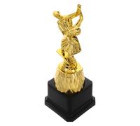 KOMBIUDA Trofeo de Danza Infantil Dorado de Plástico, Diseño Elegante y Portátil para Competencias y Recuerdos de Estudiantes
