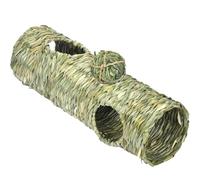 KOMBIUDA Túnel Creativo para Mascotas con Bola de Heno Resistente Juguete Interactivo para Gatos Conejos Hámsters y Erizos para Ejercicio y Entretenimiento