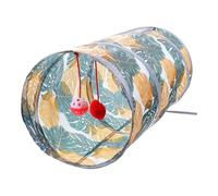 KOMBIUDA Túnel para Gatos Interactivo y Duradero con Diseño Estampado Juguete para Gatitos Que Fomenta el Ejercicio Diario y Proporciona un Espacio Seguro para Correr Esconderse y Jugar