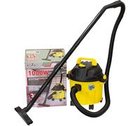 KOMBO - Aspirador de Sólidos y Líquidos 3 en 1 con Función Sopladora, Motor 1000W, Depósito 10 litros, Filtro Lavable - Aspiradora Multiuso para Casa, Garaje y Taller