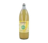 Kombucha jengibre-limón BIO | 1 L | Naturitas Essentials | Kombucha Bio jengibre y limón | Fermentación viva con SCOBY | Refrescos