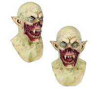 KOMEIYL Halloween Máscara Vampiro, Látex Terror Realista Vampiros Máscara, Máscara Vampiro con Colmillos Ensangrentados, Aplica a Atmósfera Misteriosa Fiestas Halloween y Reuniones Temáticas