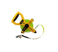 Komelon 6611IM - Carrete de cinta de fibra métrica con doble hoja de fibra de vidrio recubierta de nailon, 30 m por 1/2 pulgada