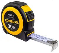 Komelon 7330; Cinta métrica magnética Neo MagGrip de 30 pies x 1 pulgada, amarillo/negro, 30 pies