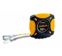 Komelon 9905 Gripper - Cinta métrica larga de acero, color negro, 50 pies