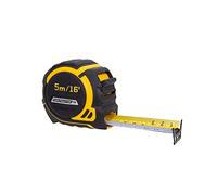 Komelon Cinta métrica de hoja ancha TS de 16 pies con impresión en la parte trasera, bloqueo manual, larga destacada (93416IM)