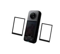 Komet Protector de pantalla compatible con cámara de acción Insta360 ONE X3, vidrio templado 9H, antiarañazos, antiburbujas, antipolvo (paquete de 2)