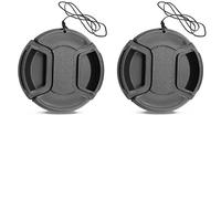 KOMET - Tapa para lente de cámara (52 mm) para D5300 D5200 D3200 con lente NIKKOR AF-S de 18 a 55 mm, para lente Canon EF-M de 18 a 55 mm, 55 a 200 mm (paquete de 2)