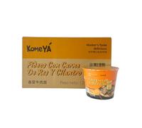 Komeya | Pack 12 Taza Ramen Fideos Instantáneos Sabor Cilantra Picante - Instant Noodle Cup Tallarines Coreano