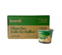 Komeya | Pack 12 Taza Ramen Fideos Instantáneos Sabor Pollo - Instant Noodle Cup Tallarines Coreano