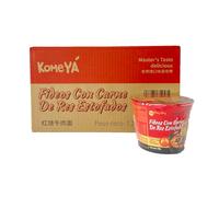 Komeya | Pack 12 Taza Ramen Fideos Instantáneos Sabor Ternera - Instant Noodle Cup Tallarines Coreano