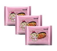 Komeya | Pack 3 Fideos ramen salteados coreanos - Ramen Coreano Carbonara ultra hot Chicken 131g