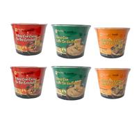 Komeya | Pack 6 Taza Ramen Fideos Instantáneos Sabor Mezclados - Instant Noodle Cup Tallarines Coreano