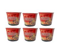Komeya | Pack 6 Taza Ramen Fideos Instantáneos Sabor Ternera - Instant Noodle Cup Tallarines Coreano