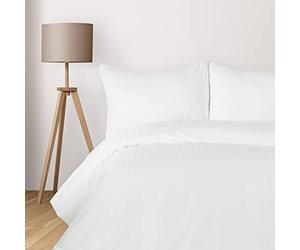 Komfortec Deluxe Juego de Funda Nórdica 135x200 2 Piezas - Ropa de Cama Con Fundas de Almohada, Microfibra Con Cremallera, Suave, Sin Plancha, Blanco