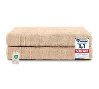 Komfortec Toallas de baño Jumbo, 100% algodón, Secado rápido, 80 x 200, Color Beige