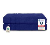 Komfortec Toallas de baño Jumbo, 100% algodón, Secado rápido, 80 x 200 Pulgadas, Color Azul Rey