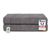 Komfortec Toallas de baño Jumbo, 100% algodón, Secado rápido, 80 x 200 Pulgadas, Color Gris
