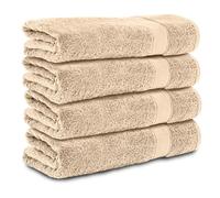 Komfortec Juego de 4 Toallas de Baño 70x140 cm, 100% Algodón
