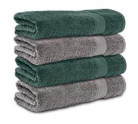 Komfortec Juego de 4 Toallas de Baño 70x140 cm, 100% Algodón