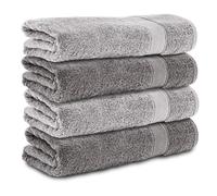 Komfortec Juego de 4 Toallas de Baño 70x140 cm, 100% Algodón