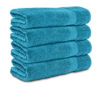 Komfortec Juego de 4 Toallas de Baño 70x140 cm, 100% Algodón