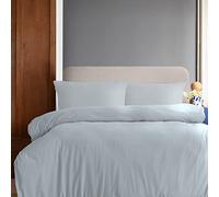 Komfortec Juego de Ropa de Cama de 155 x 220 cm con 1 Funda de Almohada de 40 x 80 cm, Microfibra cepillada, Color Gris