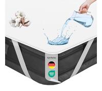 Komfortec Protector de Colchón Algodón 120x200, Protector de Colchón Impermeable y Transpirable, Protector de Colchón, Oeko-Tex, Hipoalergénico, No Cuartea, Lavable a Máquina