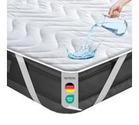 Komfortec Protector de colchón de 180 x 200 cm, con Relleno de 100 g/m², Impermeable, para Cama con somier y colchón, Base para incontinencia, Transpirable, sin crujidos