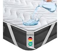 Komfortec Protector de colchón Impermeable de 120 x 200 cm, antiácaros, para Cama con somier y colchón, Protector para incontinencia, Transpirable, sin crujidos, Certificado Öko-Tex