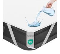 Komfortec Protector de colchón Impermeable de 140 x 200 cm, Protector de colchón Transpirable, sin crujidos, Protector de incontinencia, Color Blanco