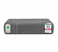 Komfortec Toalla de baño de 100 x 200 cm de algodón 100%, Toalla de Sauna XXL, Suave, Grande, de Rizo, de Secado rápido, Antracita Gris