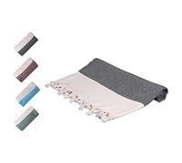 Komfortec Toalla de playa XXL, 100x180 cm, 100% algodón, absorbente y de secado rápido, toalla de hamam, toalla de mano, toalla de sauna, toalla de baño, toalla de baño, toalla clásica turca pestemal