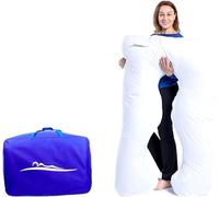 Komfortkissen Original - Almohada ortopédica premium | Almohada corporal | Almohada para dormir de lado para adultos - Para un mejor sueño y contra dolores de espalda - 100 x 150 cm (algodón - blanco)