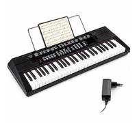 KOMFOTTEU Piano Digital de 54 Teclas con Micrófono y Atril