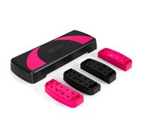 KOMFOTTEU Step de Fitness Altura Ajustable 10/15/21cm, Carga 250 kg | Paso de Aeróbic con Patas Desmontable, Plataforma Stepper Deporte, Entrenamiento en Casa y Gimnasio