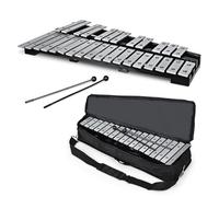 KOMFOTTEU Xilófono de 30 Notas con Teclas de Aluminio y 2 Mazos | Instrumento de Percusión con Bolsa de Transporte, Carillón Infantil, Instrumento Musical para Niños y Adultos