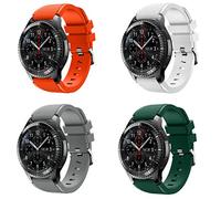 KOMI Compatible con Samsung Galaxy Watch de 46 mm/Gear S3 Frontier Classic Watch, correa de repuesto de silicona suave de 22 mm para Galaxy Watch 3 de 45 mm (juego C)